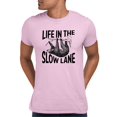 thumbnail image 1 of Adult Life In The Slow Lane Sloth Lovers T-Shirt, 1 of 1