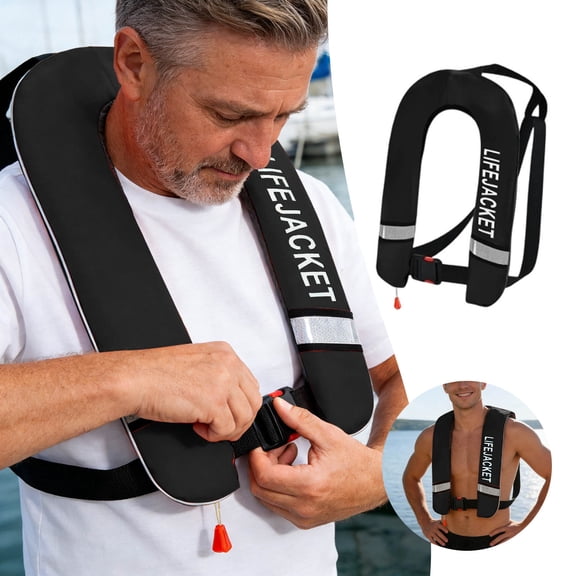 Adult Life Jacket High Flotation Support for Boating Kayaking Water Sports Secure Comfortable Durable Design