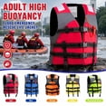 thumbnail image 1 of Adult Life Jacket, Paddling Life Jacket for Kayak Fishing, 22X17X2 Inch Flotation Device with Adjustable Straps, Reflective Safety Vest for Boating Watersports, 1 of 9