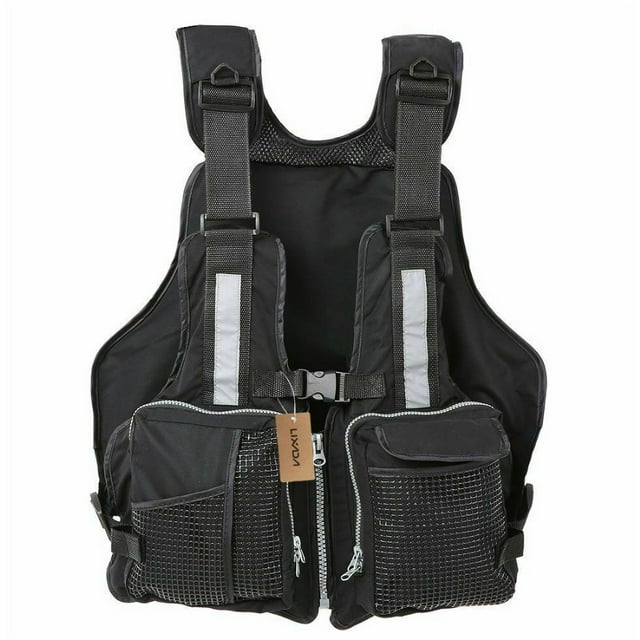 Adult Life Jacket Solid Men Women Adjustable Waterproof Buoyancy Aid Nylon Fishing Vests Sailing