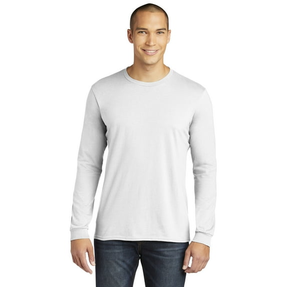 Anvil 949 100% Combed Ring Spun Cotton Long Sleeve T Shirt, White, S, Pack Of 3, Mens T-Shirts
