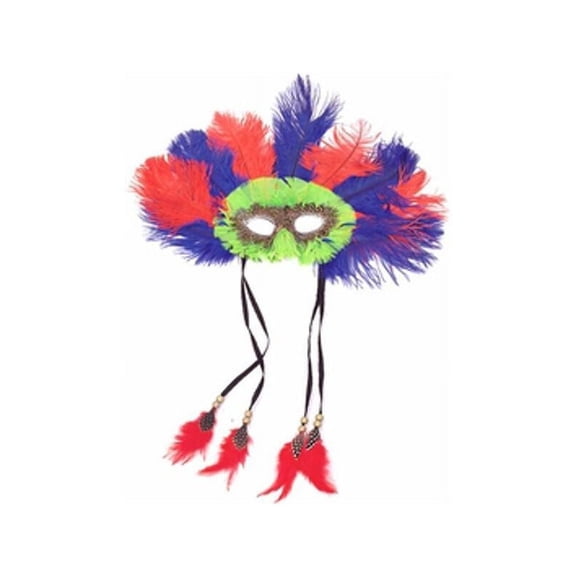 Adult Lime Feather Eye Mask