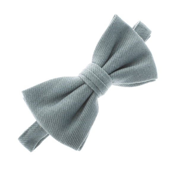 Adult Linen Adjustable Pre-Tied Bow Tie - Smoky Blue