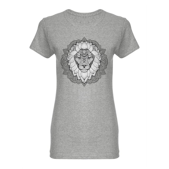 Adult Lion Design Shaped T-Shirt Women -Image by Shutterstock, Female XX-Large