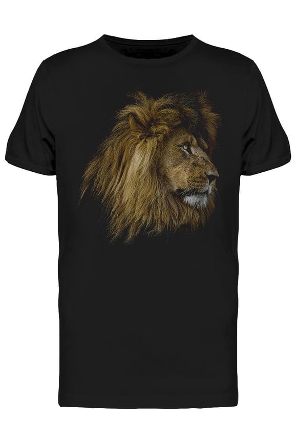 Adult Lion Face Close Up T-Shirt Men -Image by Shutterstock, Male Large
