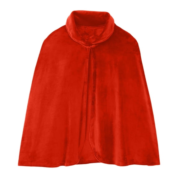Adult Little Red Riding Hood Cape Halloween Character Costume Velvet Cosplay Party Short Cloak