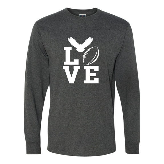 Adult Love Football Philadelphia Long Sleeve T-Shirt