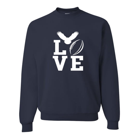 Adult Love Football Philadelphia Sweatshirt Crewneck