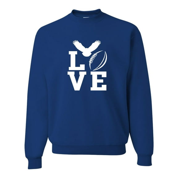 Adult Love Football Philadelphia Sweatshirt Crewneck