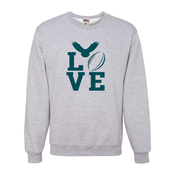 Adult Love Football Philadelphia Sweatshirt Crewneck