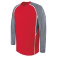 thumbnail image 1 of High Five XL Adult Long Sleeve Evolution Top Scarlet/Graphite/White 372310, 1 of 1