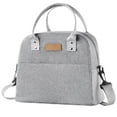 thumbnail image 1 of Insulated Lunch Box Containers for Adult Lunch Bags for Women Small Lunch Bag Gray, 1 of 9