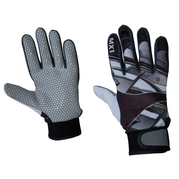 Adult MX Off-Road / ATV Riding Gloves, Color: Black Graphic, Size: Large