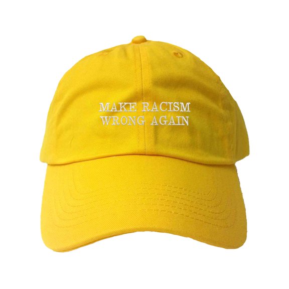 Adult Make Racism Wrong Again Embroidered Dad Hat