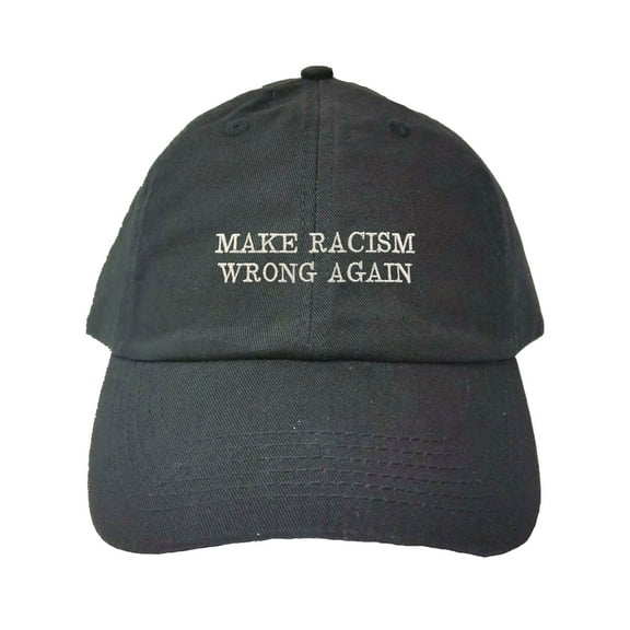 Adult Make Racism Wrong Again Embroidered Dad Hat