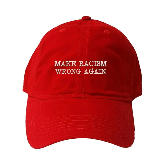 Adult Make Racism Wrong Again Embroidered Deluxe Dad Hat