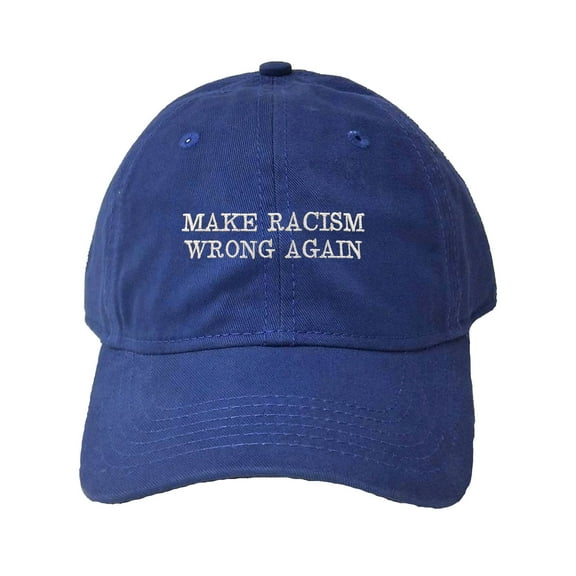Adult Make Racism Wrong Again Embroidered Deluxe Dad Hat