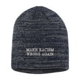 thumbnail image 1 of Adult Make Racism Wrong Again Embroidered Marled Knit Beanie Cap, 1 of 1