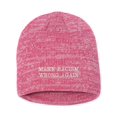 thumbnail image 1 of Adult Make Racism Wrong Again Embroidered Marled Knit Beanie Cap, 1 of 1