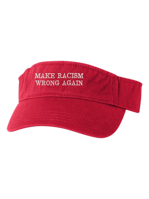 Adult Make Racism Wrong Again Embroidered Visor Dad Hat