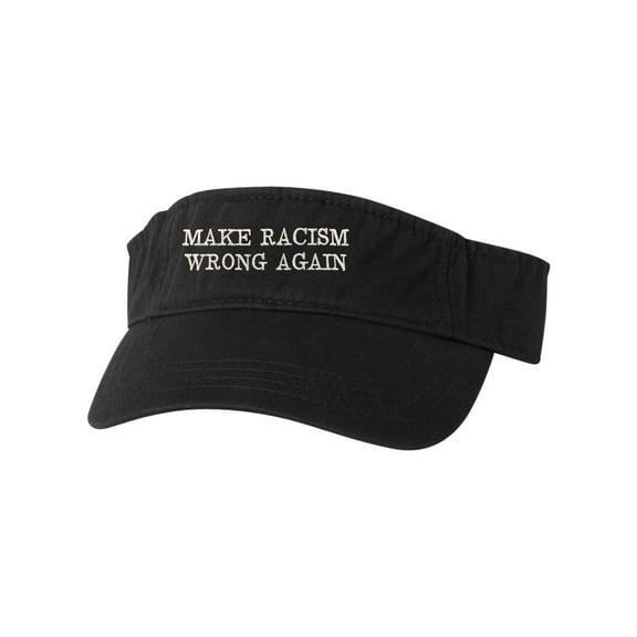 Adult Make Racism Wrong Again Embroidered Visor Dad Hat