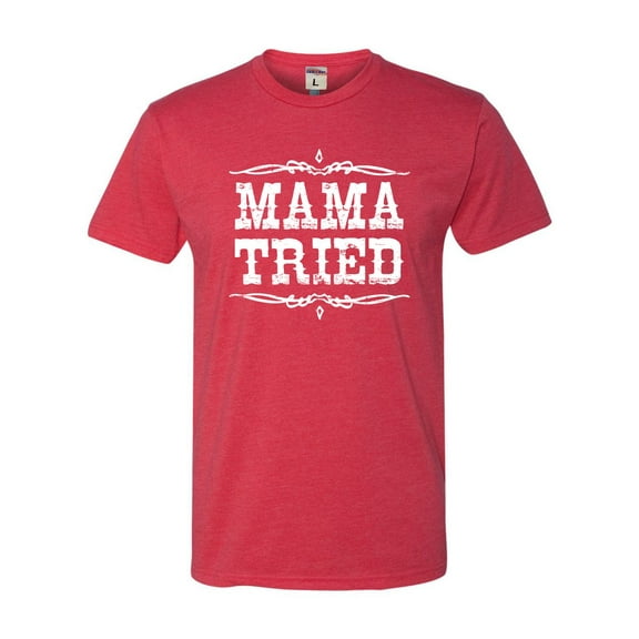 Adult Mama Tried Retro Country Music Deluxe T-Shirt