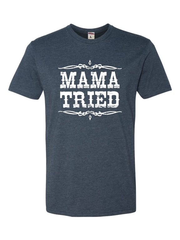 Adult Mama Tried Retro Country Music Deluxe T-Shirt
