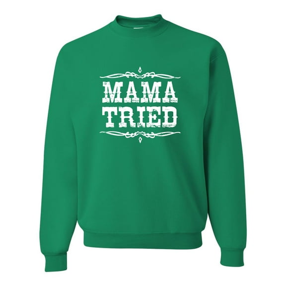 Adult Mama Tried Retro Country Music Sweatshirt Crewneck