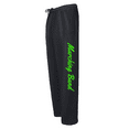 thumbnail image 1 of Adult Marching Band Black Sweatpants (Neon Green, Adult X-Small), 1 of 1