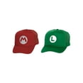 thumbnail image 1 of Adult Mario Hat Trucker Cosplay Costume Plummer Bros Cap, M & L, 1 of 3