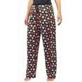 thumbnail image 1 of Adult Matching Ghost Pumpkin Pajama Pants Halloween Clothes (Md, Black), 1 of 2