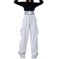 thumbnail image 1 of Adult Men Casual Pants Mens Casual Pants Relaxed Fit Big and Tall Men's Solid Colour Windproof Winter Outdoor Warm Thickened Double Shoulder Ski Trousers Sport Comfort Trousers with Side Pockets, 1 of 9