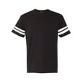 thumbnail image 1 of Adult Men Football Fine Jersey Tee Color Black Solid/ White Small Size, 1 of 5