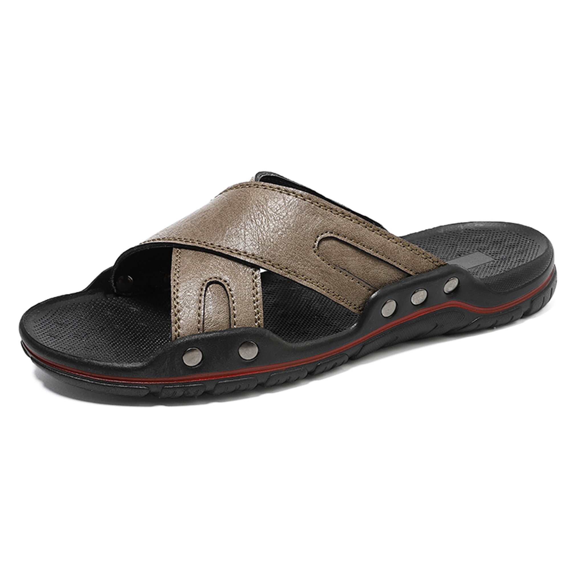 Born Leather Upper Sandals Mens Size 10/42 Sumer Born Shoes Corvo II Flip-Flop Sandals, Tan | Sandals | Men main image 3