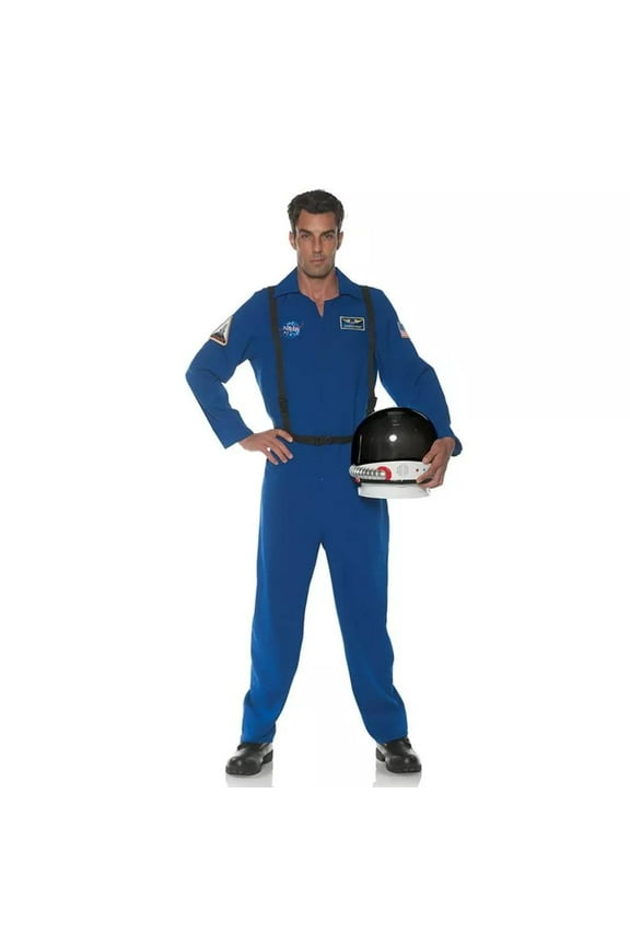 Men's Blue Astronaut Flight Suit Costume 2X-Large 48-50