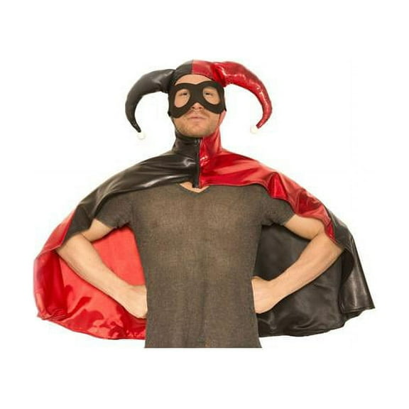 Adult Men's Harley Jester Hooded Cape With Mask