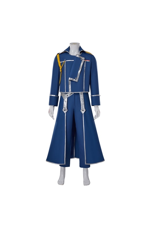 Adult Men’s Roy Mustang Inspired Outfit Set Military Style Jacket and Pants