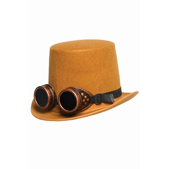 Hat with Goggles Brown