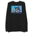 thumbnail image 1 of Adult Men's Tom and Jerry Long Sleeve Crewneck T-Shirt- Front and Back Print Sizes S-XL, 1 of 5
