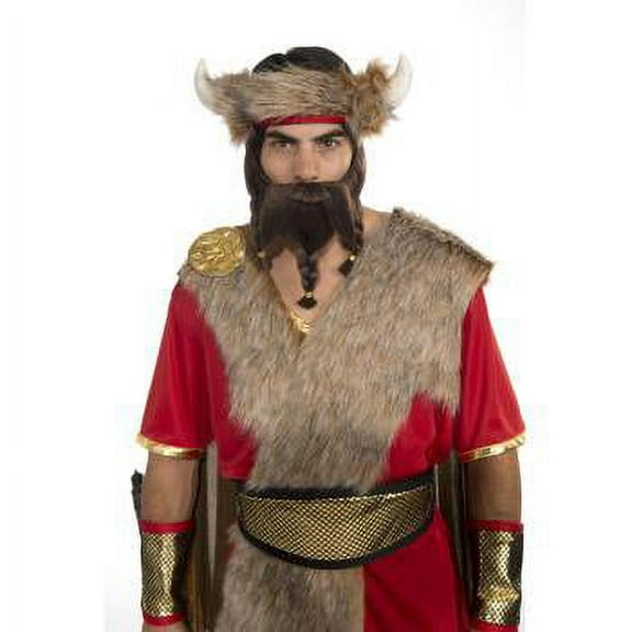 Adult Men's Warrior Beard Brown