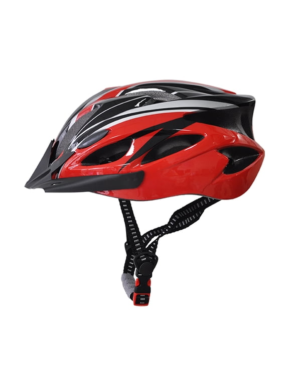 Adult Mens Bike Helmet Scooter Helmets for Men Women Casco Para Bicicleta Black+Red