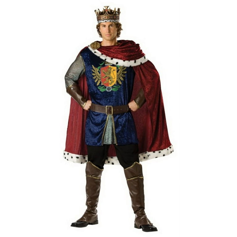 Mens Kings Coat Medieval Adult Costume Male Halloween Mens Kings Coat Medieval Adult Costume Male Halloween