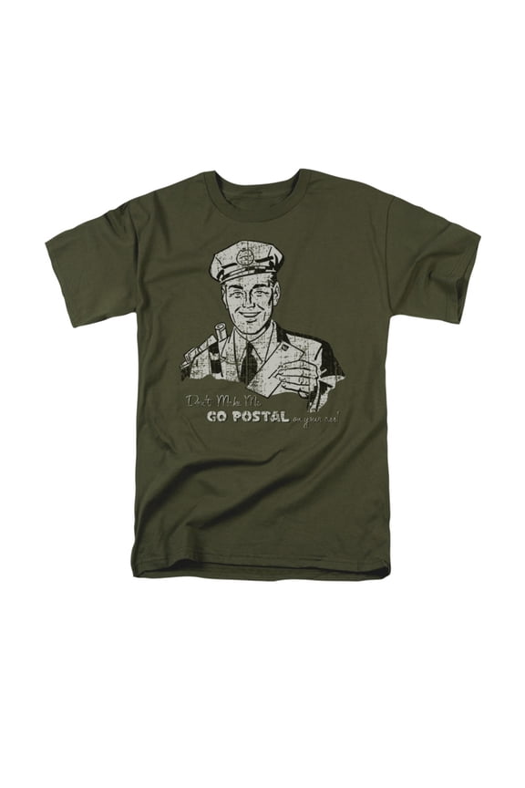 Adult Mens T-shirt Small GO POSTAL