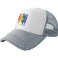 thumbnail image 1 of Adult Mesh Baseball Caps Adjustable Trucker Hats Breathable Snapback Caps for Women Men, 1 of 7