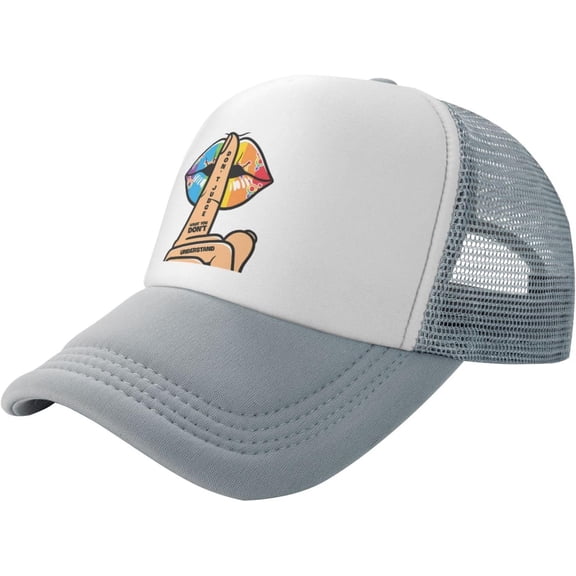 Adult Mesh Baseball Caps Adjustable Trucker Hats Breathable Snapback Caps for Women Men