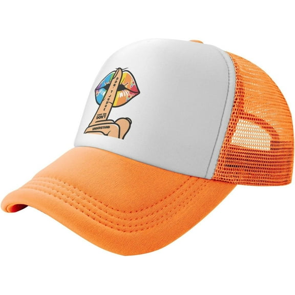 Adult Mesh Baseball Caps Adjustable Trucker Hats Breathable Snapback Caps for Women Men