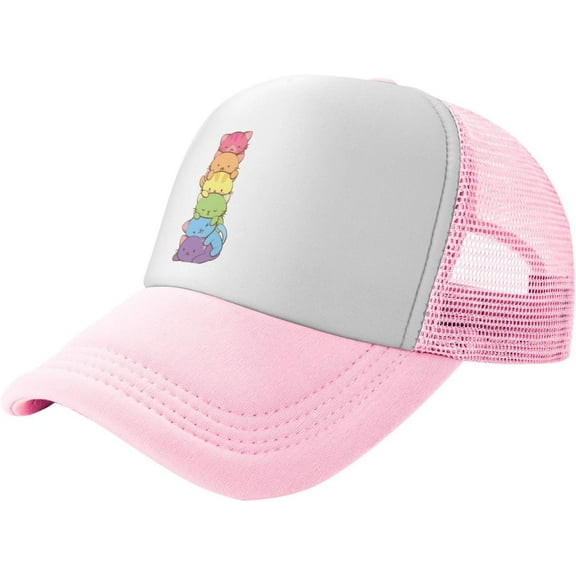 Adult Mesh Baseball Caps Adjustable Trucker Hats Breathable Snapback Caps for Women Men