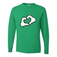 thumbnail image 1 of Adult Mickey Heart Hands Long Sleeve T-Shirt, 1 of 1