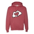 thumbnail image 1 of Adult Mickey Heart Hands Sweatshirt Hoodie, 1 of 1