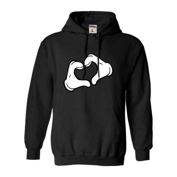 Adult Mickey Heart Hands Sweatshirt Hoodie